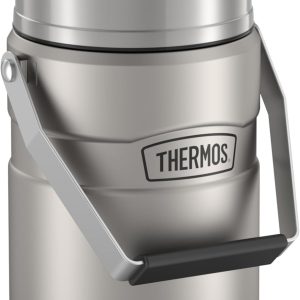Thermos Stainless King Vacuum-Insulated Food Jar with 2 Storage Container Inserts, 47 Ounce, Matte Steel